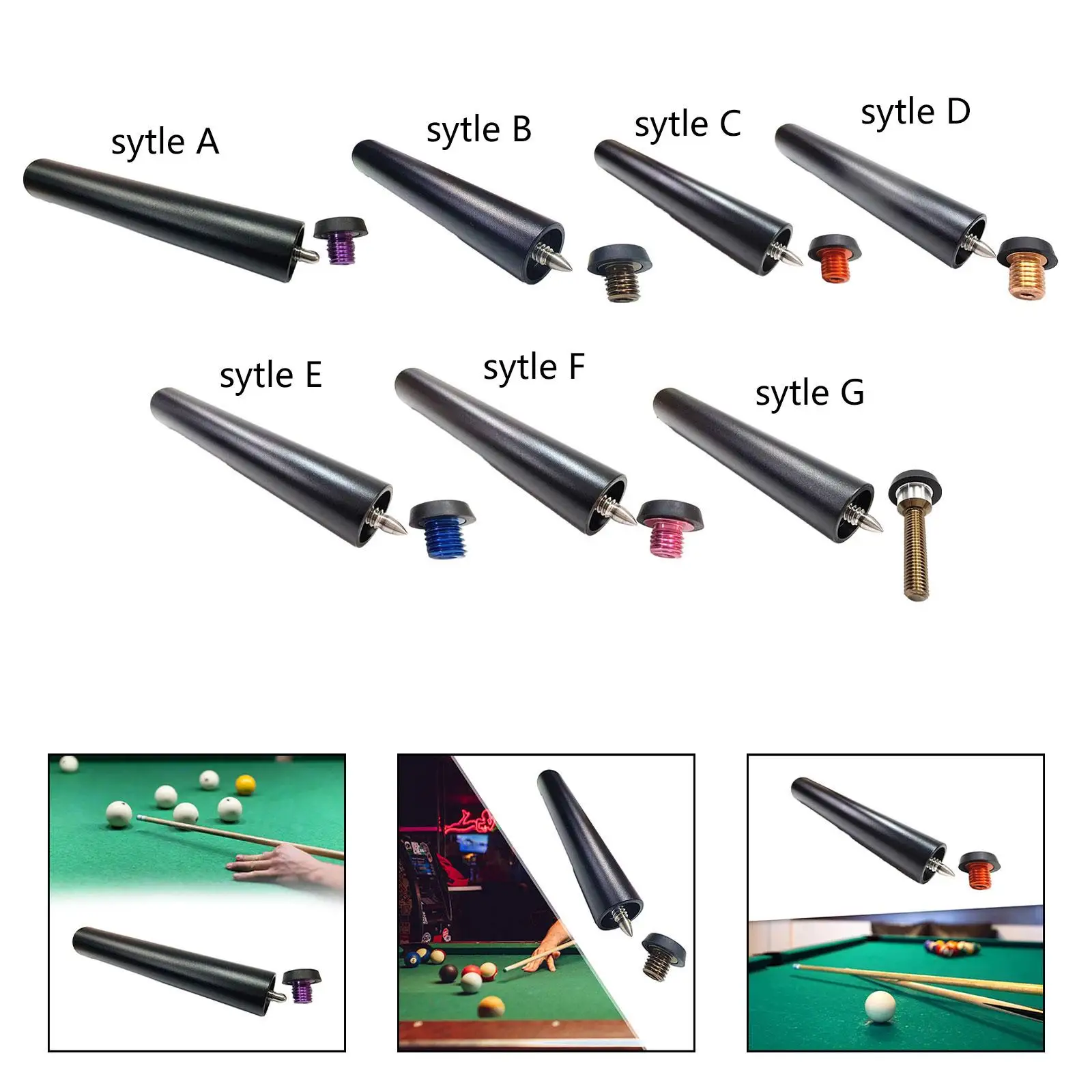 Lightweight Pool Cue Extender Aluminum Alloy Extension Holder Sports Accessory for Snooker Cue Stick
Lightweight Pool Cue Extender Aluminum Alloy Extension Holder Sports Accessory for Snooker Cue Stick