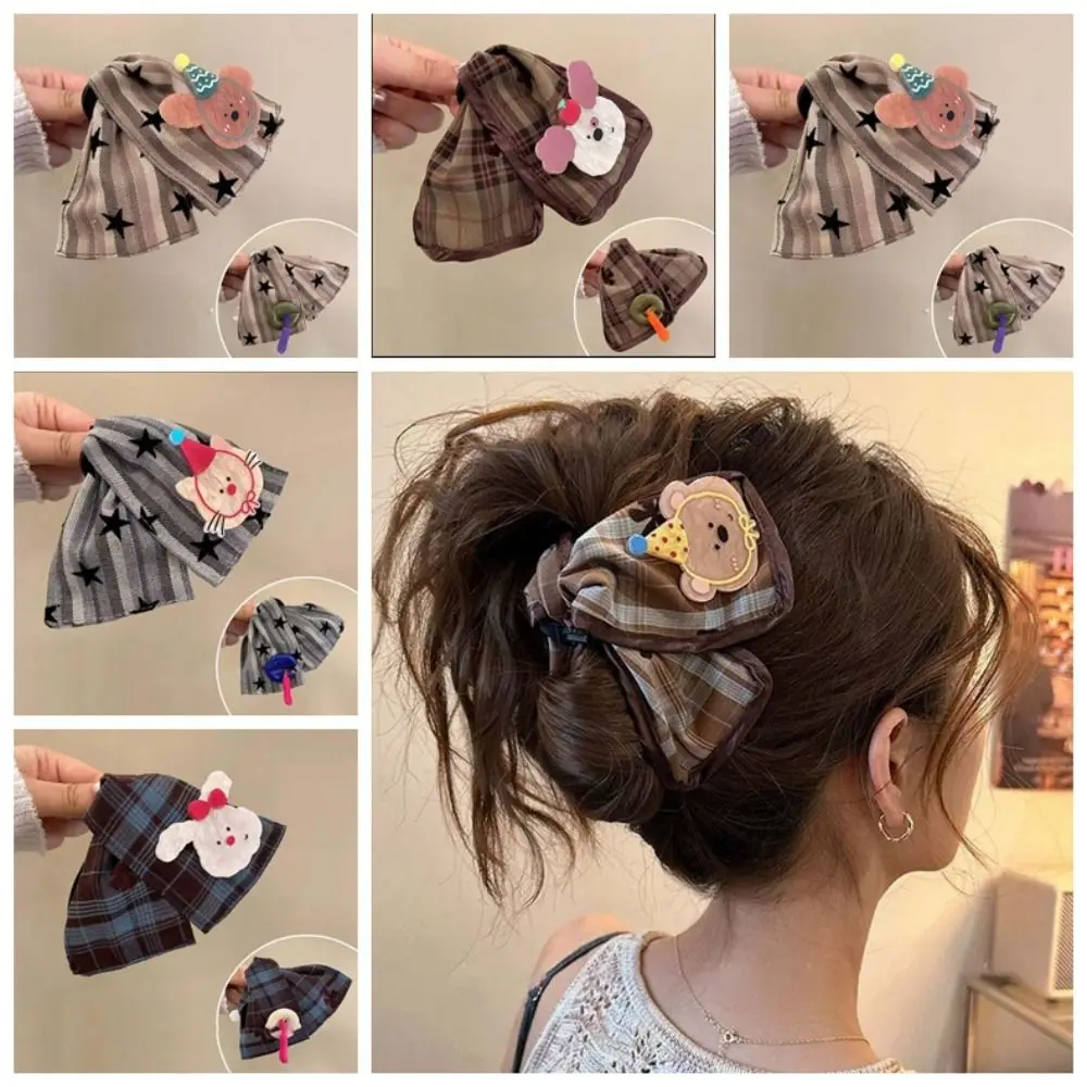 Bear Sweet Plaid Cloth Hair Claw Funny Bow Cartoon Animal Shark Clip Headwear Retro Acrylic Canvas Claw Clip Friends
Bear Sweet Plaid Cloth Hair Claw Funny Bow Cartoon Animal Shark Clip Headwear Retro Acrylic Canvas Claw Clip Friends