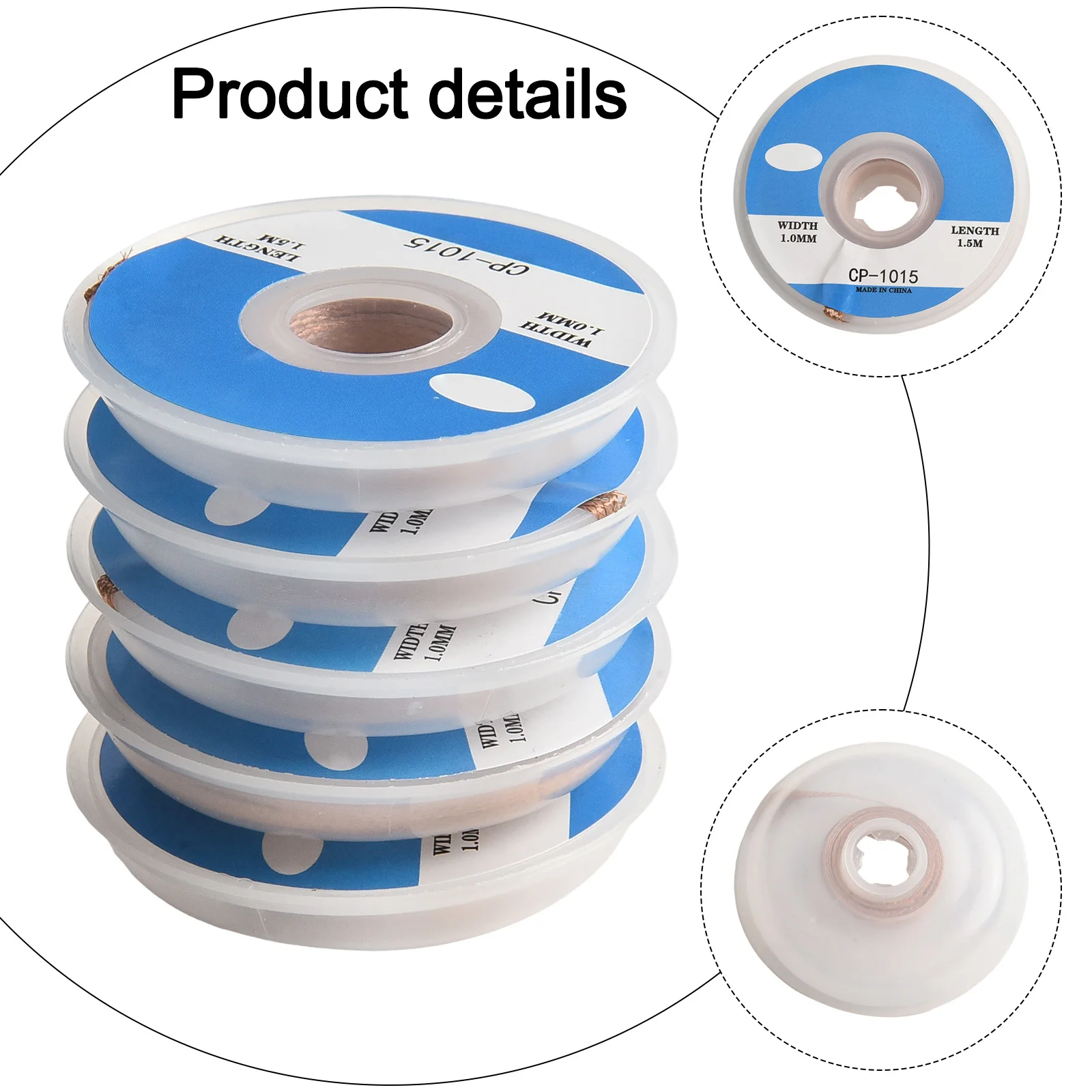 5pcs Non Cleaning Solder Strip Solder Remover Desoldering Tool Accessories For Adsorption Of Solder Wire Solder Core Wire
5pcs Non Cleaning Solder Strip Solder Remover Desoldering Tool Accessories For Adsorption Of Solder Wire Solder Core Wire
