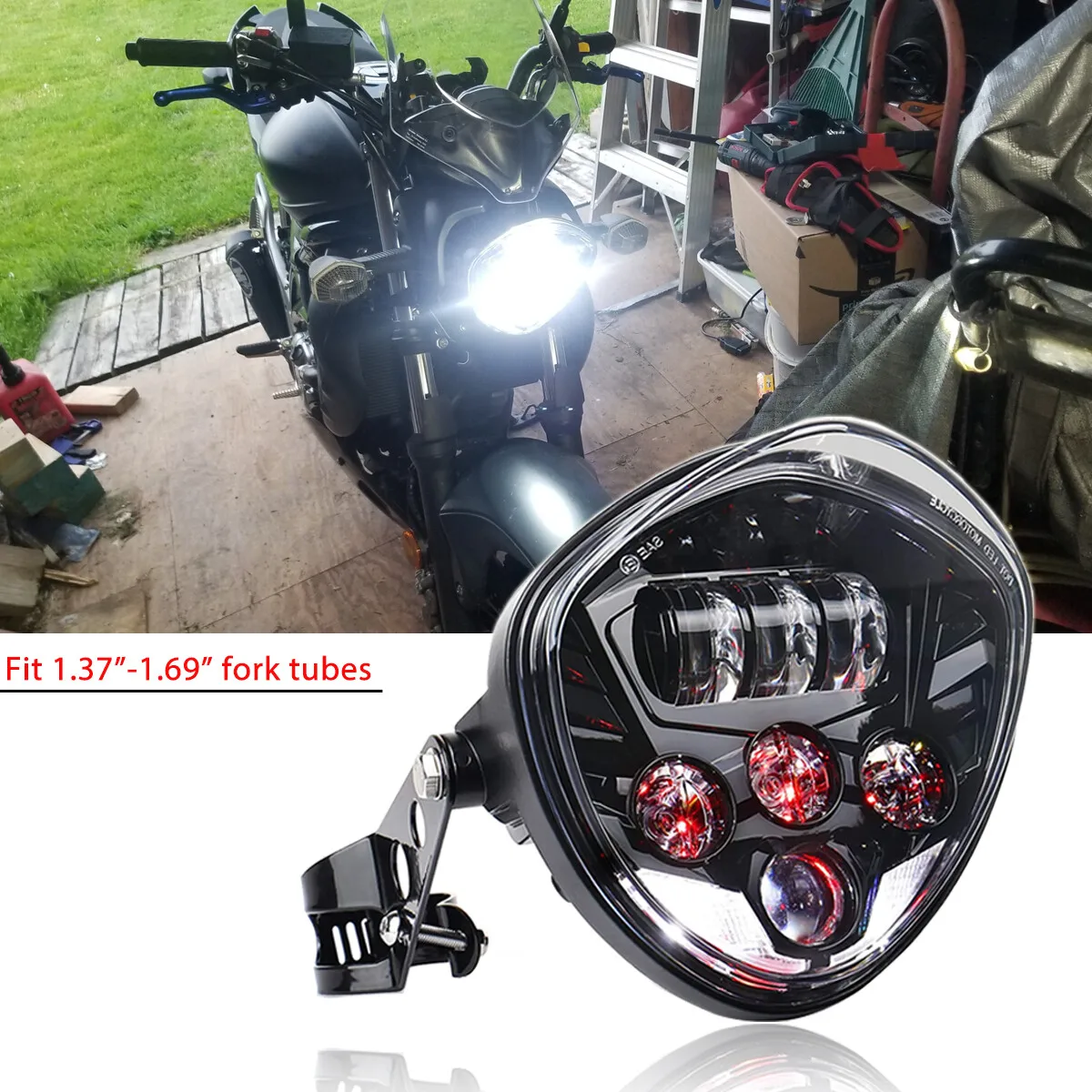 2025 HOT Motorcycle 7" Headlight + 1.69" Bracket Clamp White DRL Hi/Low Beam for Harley Sportster 84 XL 1200 883 XL1200C
2025 HOT Motorcycle 7" Headlight + 1.69" Bracket Clamp White DRL Hi/Low Beam for Harley Sportster 84 XL 1200 883 XL1200C