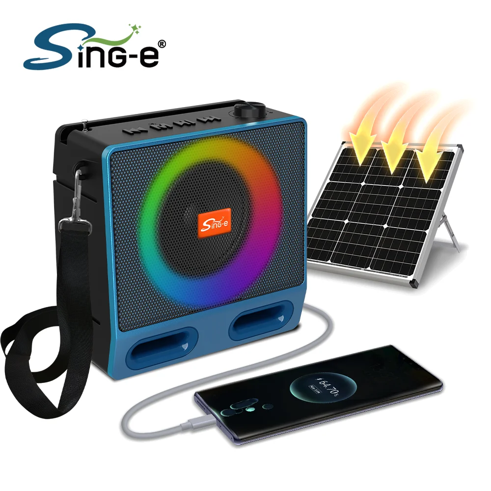 ZQS-828 Multi Functional Karaoke Bluetooth Speaker Supports Tf Card Playback+Fm Radio, Supports Solar Charging Sound System
ZQS-828 Multi Functional Karaoke Bluetooth Speaker Supports Tf Card Playback+Fm Radio, Supports Solar Charging Sound System