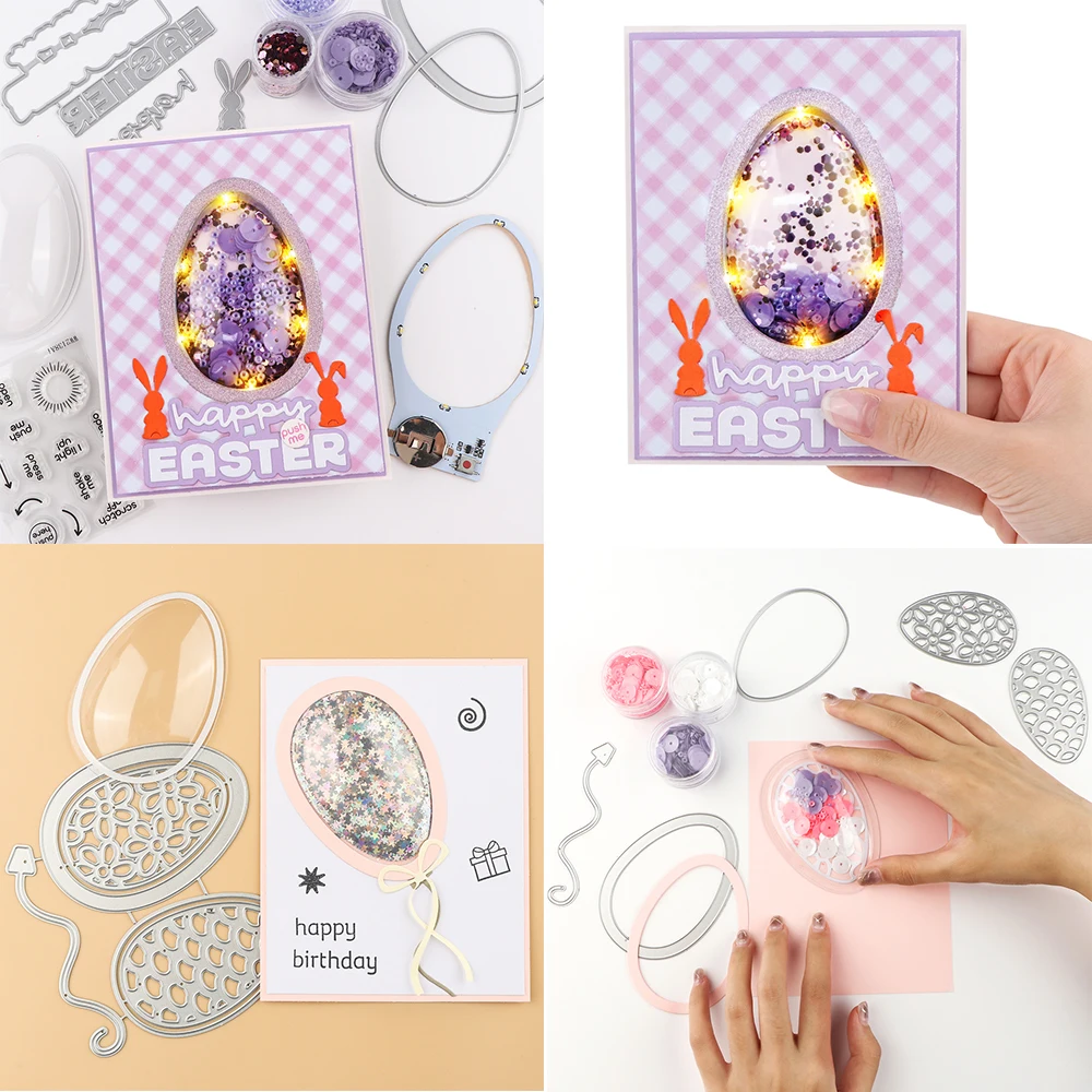 Easter 3D Dimensional Shaker Domes and Oval Egg Easy Lights Making Light-Up Set for Adding Dimensions To Puffy Shaker Covers
Easter 3D Dimensional Shaker Domes and Oval Egg Easy Lights Making Light-Up Set for Adding Dimensions To Puffy Shaker Covers