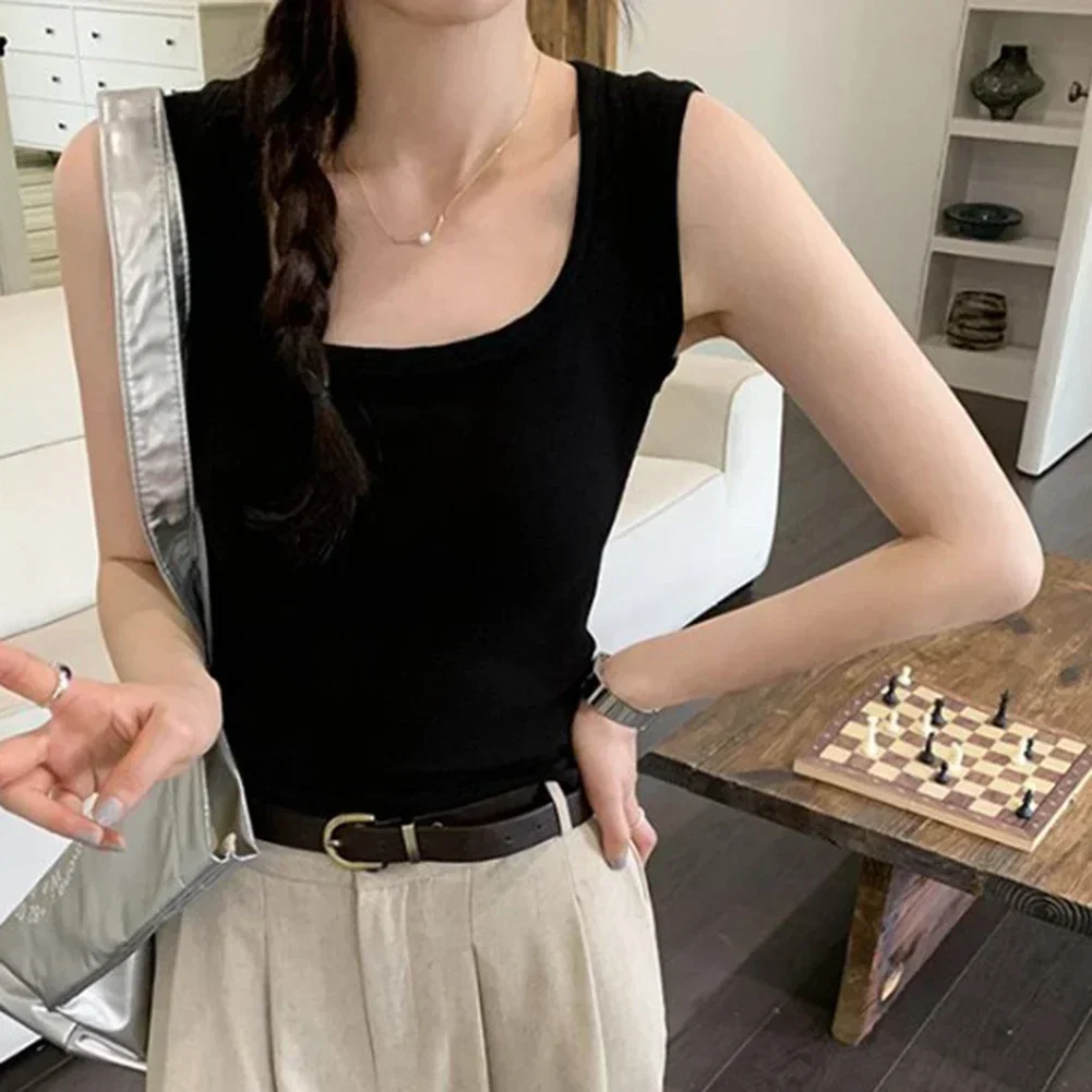 Casual Hangouts Daily Fashion M Cropped Vest Lightweight Square Neck Top Casual Womens Top Basic Design Daily Wear
Casual Hangouts Daily Fashion M Cropped Vest Lightweight Square Neck Top Casual Womens Top Basic Design Daily Wear