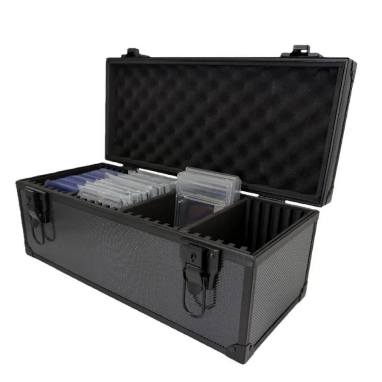Trading Card Storage Box Practical, with Dividers, Portable, Protective, Multifunctional Aluminum Alloy Card Holder Organizer
Trading Card Storage Box Practical, with Dividers, Portable, Protective, Multifunctional Aluminum Alloy Card Holder Organizer