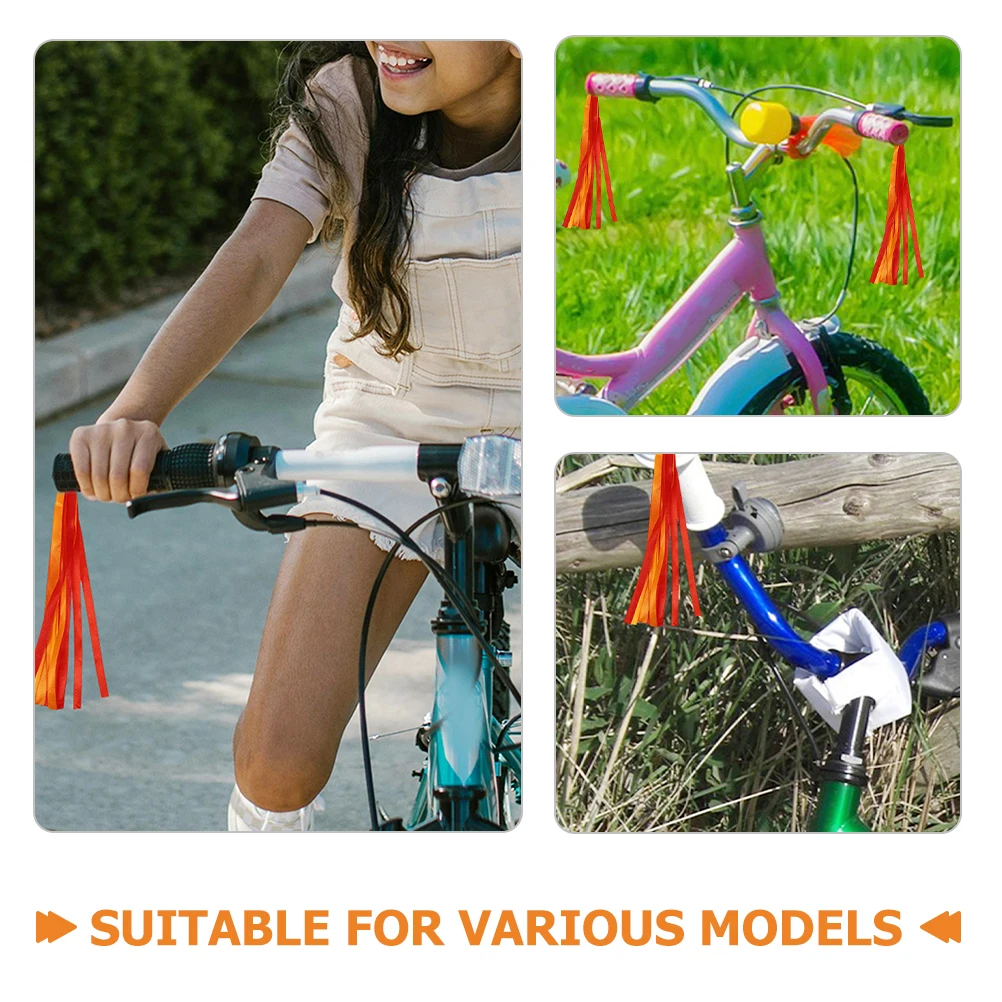 2 Pairs 25CM Red Orange Handlebar Streamers Bike Accessories Tassel Decor for Children Bicycles Scooters Gentle
2 Pairs 25CM Red Orange Handlebar Streamers Bike Accessories Tassel Decor for Children Bicycles Scooters Gentle