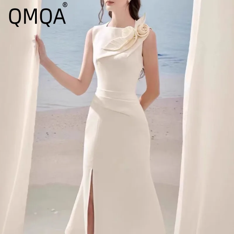 QMQA Fashion Women's Elegant Dress Sleeveless 3D Flower Patchwork Pleated Split Slim Evening Party Dresses New 2025 QM558
QMQA Fashion Women's Elegant Dress Sleeveless 3D Flower Patchwork Pleated Split Slim Evening Party Dresses New 2025 QM558