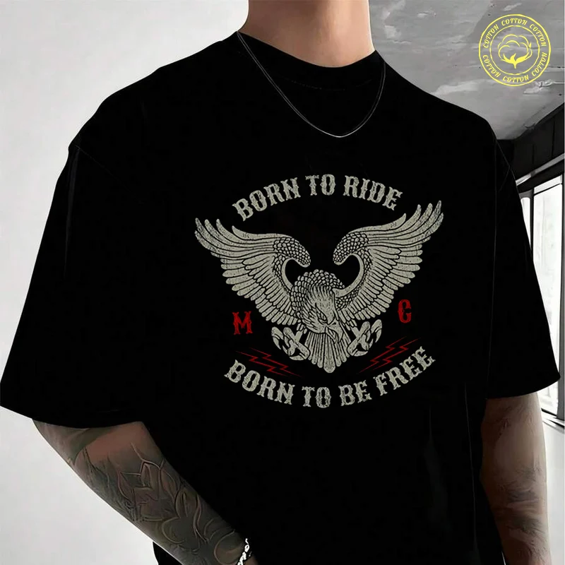 Born To Ride Biker Motorcycle Motorbike Men's T Shirt Moto Casual High Quality Cotton Round Neck Short Sleeved T-shirt
Born To Ride Biker Motorcycle Motorbike Men's T Shirt Moto Casual High Quality Cotton Round Neck Short Sleeved T-shirt