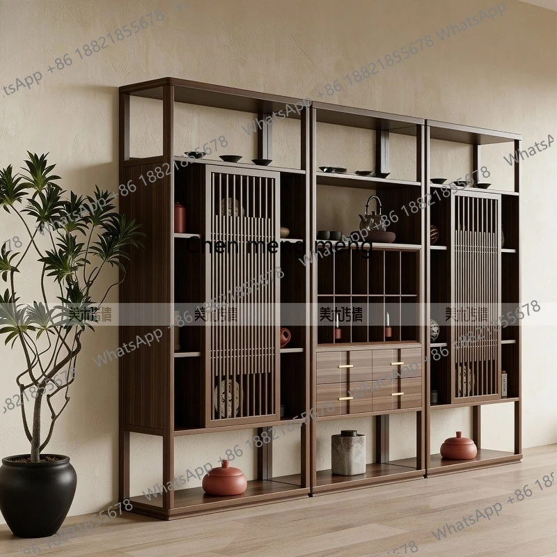 New Chinese Solid Wood Bogu Rack North American Black Walnut Tea Room Storage Cabinet Tea Cup Rack Storage Cabinet
New Chinese Solid Wood Bogu Rack North American Black Walnut Tea Room Storage Cabinet Tea Cup Rack Storage Cabinet