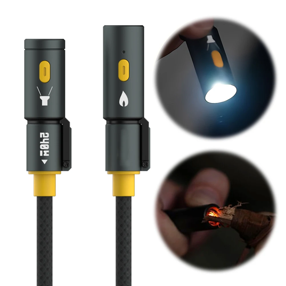 240W Braided USB C Cable with Lighter & LED Light Multiple Charger Cord Outdoor Camping Fast Charging Cable for Camping & Light
240W Braided USB C Cable with Lighter & LED Light Multiple Charger Cord Outdoor Camping Fast Charging Cable for Camping & Light