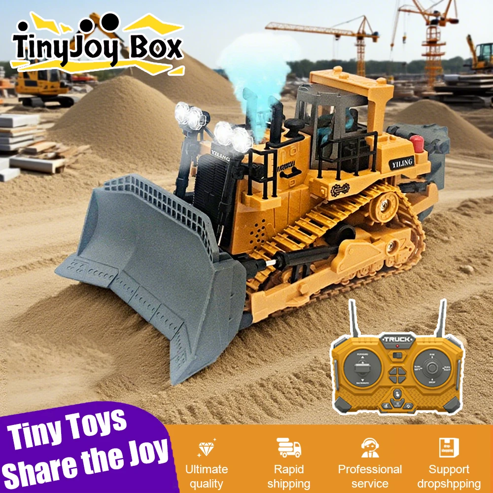 Бульдозер с дистанционным управлением, игрушечный автомобиль, бульдозер с дистанционным управлением и металлическим бульдозером, модель игрушки для мальчиков, детские подарки на Рождество и день рождения 
Бульдозер с дистанционным управлением, игрушечный автомобиль, бульдозер с дистанционным управлением и металлическим бульдозером, модель игрушки для мальчиков, детские подарки на Рождество и день рождения