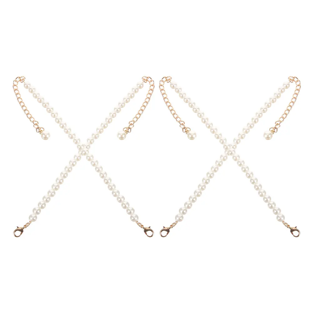 2pcs Pearl Shoe Straps Heel Replacement Antislip High Heels Decorative Buckle Strap Detachable Ribbon Laces For Women Sneakers
2pcs Pearl Shoe Straps Heel Replacement Antislip High Heels Decorative Buckle Strap Detachable Ribbon Laces For Women Sneakers