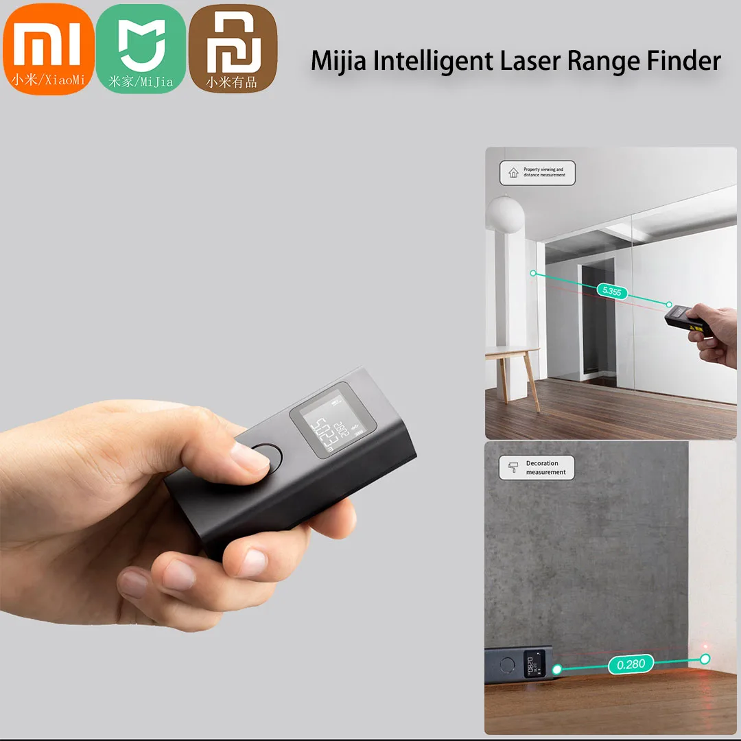 Xiaomi Mijia Smart Laser Range Finder Tape Measure Work With Mi Home APP Laser Rangefinder Distance Meter Digital Device Ruler
Xiaomi Mijia Smart Laser Range Finder Tape Measure Work With Mi Home APP Laser Rangefinder Distance Meter Digital Device Ruler