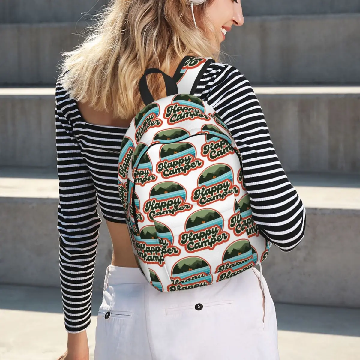 Happy Camper Student Backpack School Bag Hiking Travel Daypack for Boys Girls Fashion Bookbag Shoulder Bags
Happy Camper Student Backpack School Bag Hiking Travel Daypack for Boys Girls Fashion Bookbag Shoulder Bags