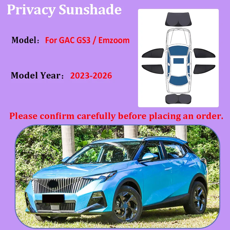 For GAC GS3 Emzoom 2023-2026 Trumpchi GS3 II Car UV Blocking Sunshade Window Sunscreen Curtains Foldable Visors Car Accessories
For GAC GS3 Emzoom 2023-2026 Trumpchi GS3 II Car UV Blocking Sunshade Window Sunscreen Curtains Foldable Visors Car Accessories