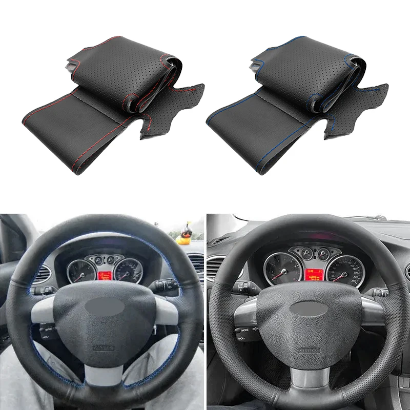 Hand Braid Car-styling Interior Steering Wheel Cover Leather Trim For Ford Focus 2 2005 2006 2007 2008 2009 2010 2011 (3-Spoke)
Hand Braid Car-styling Interior Steering Wheel Cover Leather Trim For Ford Focus 2 2005 2006 2007 2008 2009 2010 2011 (3-Spoke)
