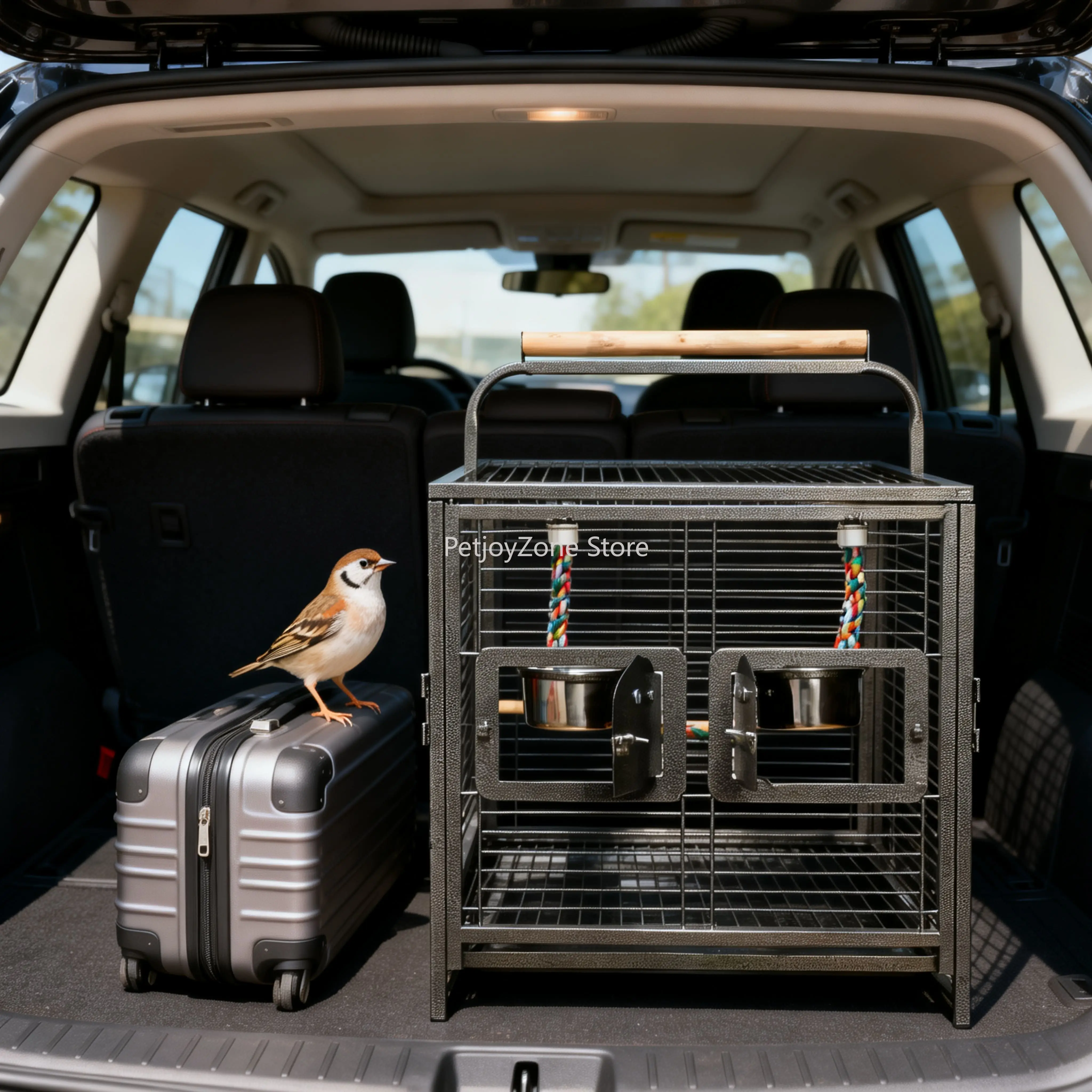 Portable Iron Bird Cage Travel Carrier Lightweight Easy To Assemble Foldable Simple Style For Parrots Lovebirds Finches
Portable Iron Bird Cage Travel Carrier Lightweight Easy To Assemble Foldable Simple Style For Parrots Lovebirds Finches