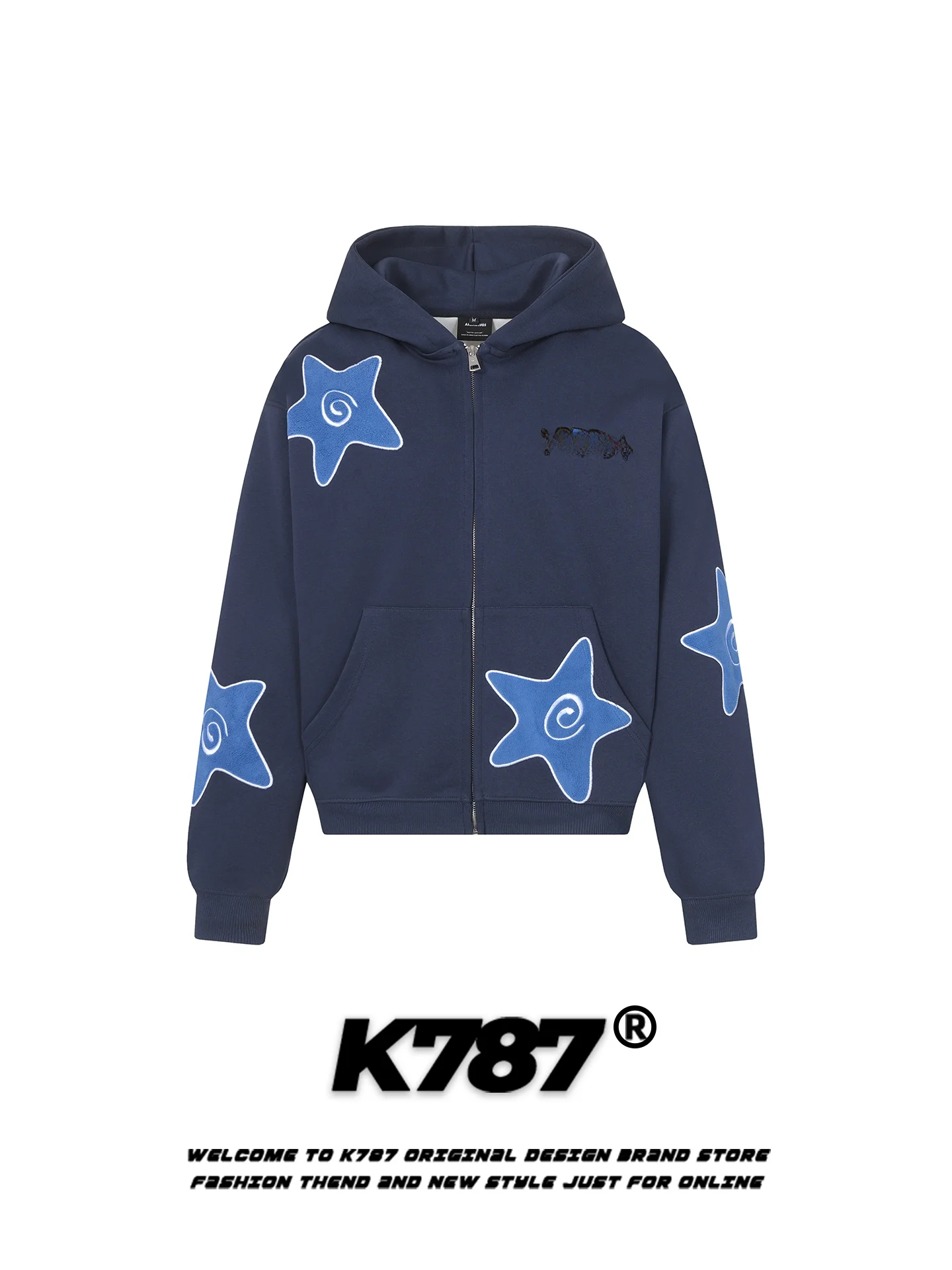 K787 American Retro Star Floing Hoodie Jaet Men's Loose Trendy Streetwear Zipper Coat Youth Autumn Casual Comfortable
K787 American Retro Star Floing Hoodie Jaet Men's Loose Trendy Streetwear Zipper Coat Youth Autumn Casual Comfortable