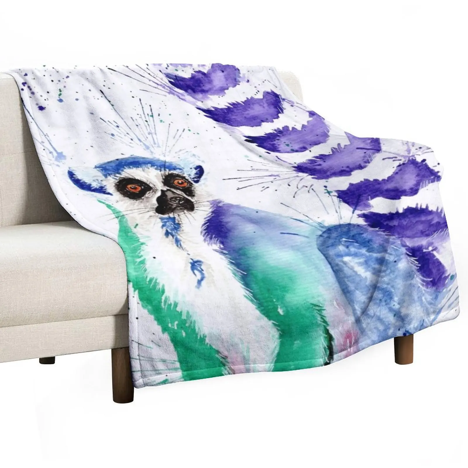 Cute quirky colourful sassy ring tailed Lemur Throw Blanket Warm Napping Blanket for Office Couch Bed
Cute quirky colourful sassy ring tailed Lemur Throw Blanket Warm Napping Blanket for Office Couch Bed