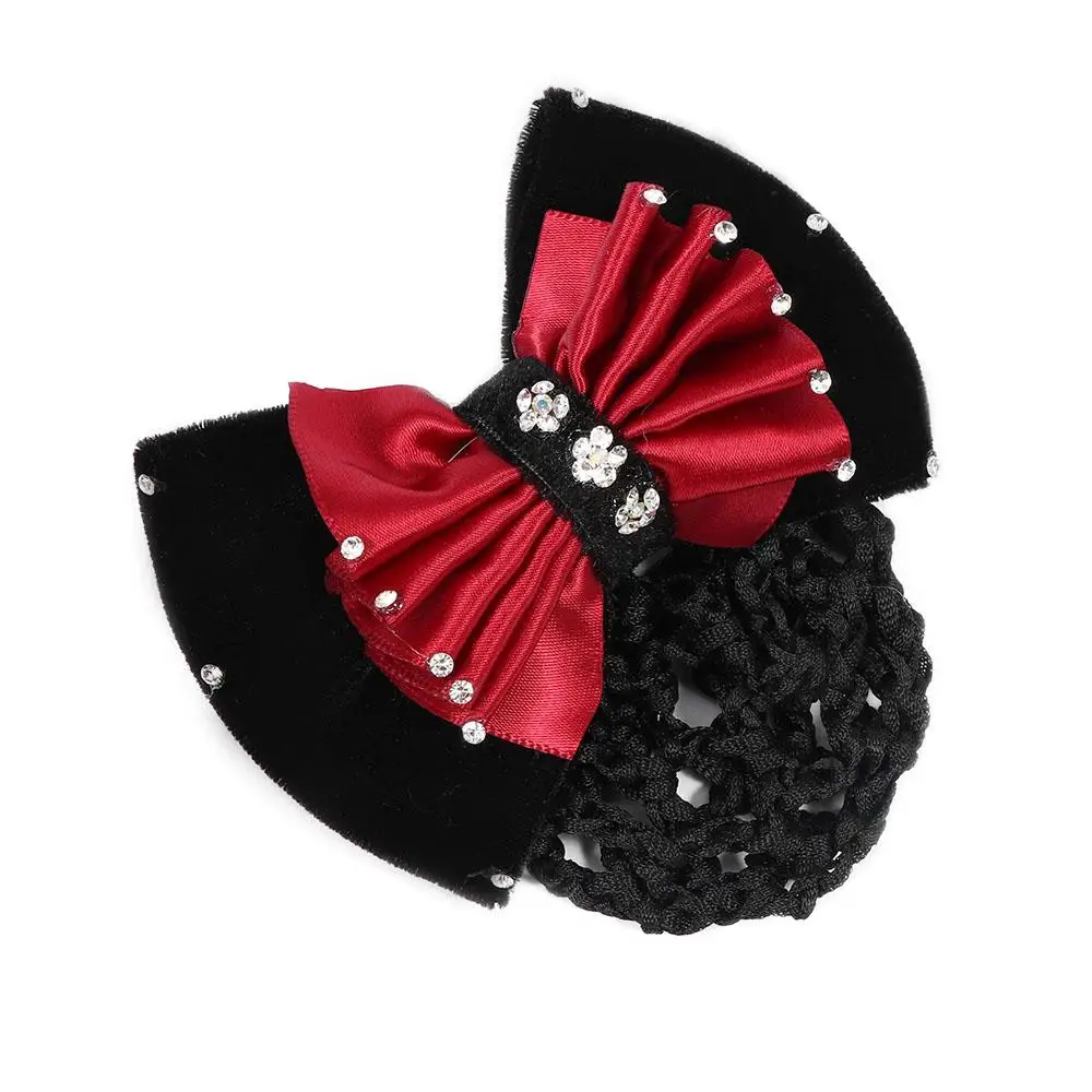 Hot Sale Rhinestone Barrette Lady Bow Hair Clip Cover Bowknot Hair Accessories Net Bun Snood
Hot Sale Rhinestone Barrette Lady Bow Hair Clip Cover Bowknot Hair Accessories Net Bun Snood