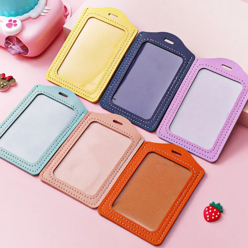 High Quality Credit Card ID Badge Holder Cute Cartoon Leather Bus Pass Case Cover Card Case Key Holder Ring Luggage Tag Trinket
High Quality Credit Card ID Badge Holder Cute Cartoon Leather Bus Pass Case Cover Card Case Key Holder Ring Luggage Tag Trinket