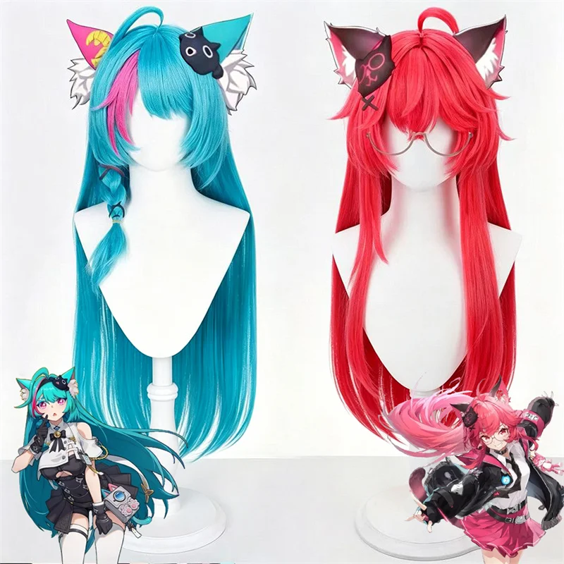 Game Neverness To Everness NTE Nanally Mint Cosplay Wig Long Blue Red Hair Heat Resistant Synthetic Wigs Party Halloween Prop
Game Neverness To Everness NTE Nanally Mint Cosplay Wig Long Blue Red Hair Heat Resistant Synthetic Wigs Party Halloween Prop
