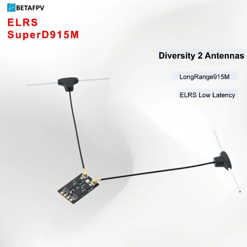 BETAFPV SuperD ELRS 915MHz Diversity Receiver 2T Antennas ExpressLRS RX for FPV Long Range Freestyle Drone
BETAFPV SuperD ELRS 915MHz Diversity Receiver 2T Antennas ExpressLRS RX for FPV Long Range Freestyle Drone