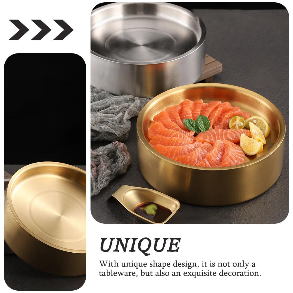 Sashimi Ice Tray Serving Platters and Trays Sushi Dishes Rectangle Golden Dinnerware 
Sashimi Ice Tray Serving Platters and Trays Sushi Dishes Rectangle Golden Dinnerware