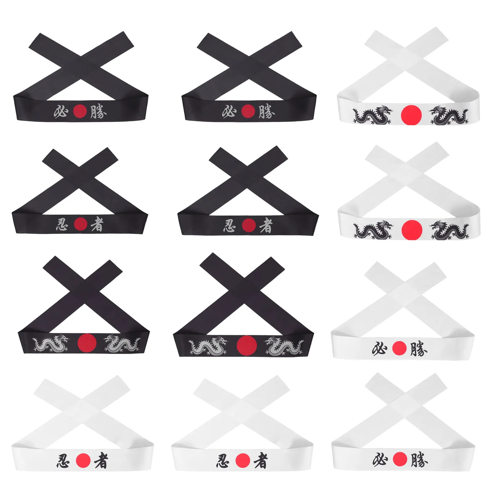12Pcs Oriental Print Headband Japanese Hachimaki Tie-Back Sweatband for Karate Kitchen Work Themed Parties Chef Bandana
12Pcs Oriental Print Headband Japanese Hachimaki Tie-Back Sweatband for Karate Kitchen Work Themed Parties Chef Bandana