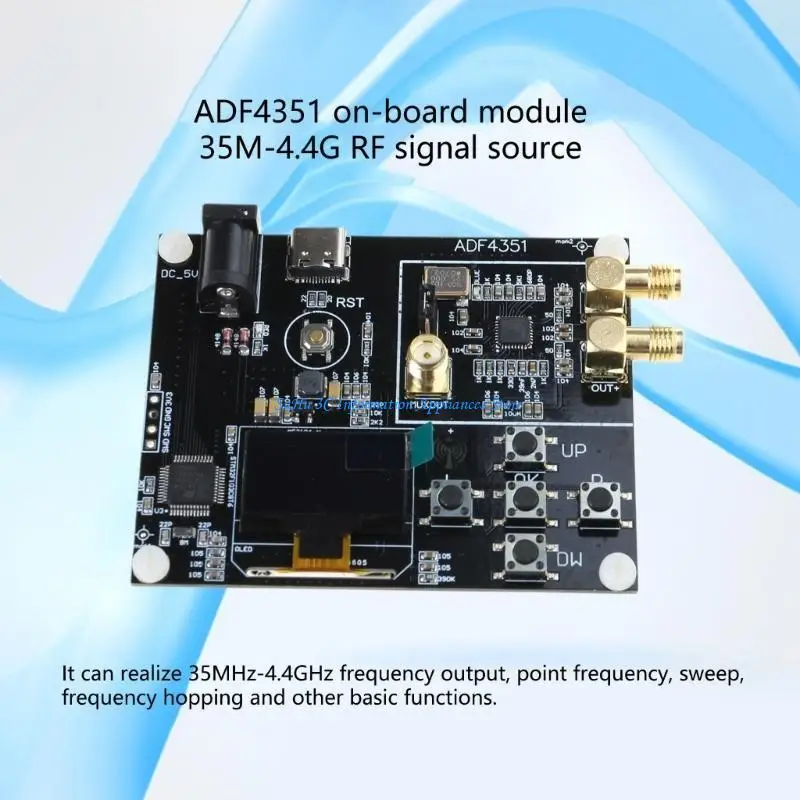 ADF4351 Onboard Module with STM32 Chipset 35MHz-4.4GHz Frequency with Cord for Radio Frequency Testing and Development
