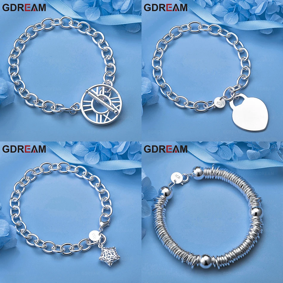 GDREAM 925 Sterling Silver Hollow Star Charm Thick Chain Shrimp Clasp Bracelet Feminine Temperament Fashion Gift Jewelry
GDREAM 925 Sterling Silver Hollow Star Charm Thick Chain Shrimp Clasp Bracelet Feminine Temperament Fashion Gift Jewelry