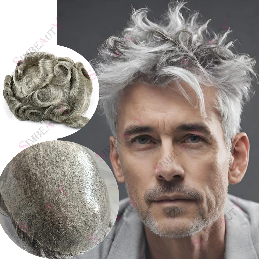 Natural Hairline 1B80 Grey Male Remy Indian Human Hair Wig Skin Injection Men's Toupee Old Man Real Hairpiece Replacement System
Natural Hairline 1B80 Grey Male Remy Indian Human Hair Wig Skin Injection Men's Toupee Old Man Real Hairpiece Replacement System