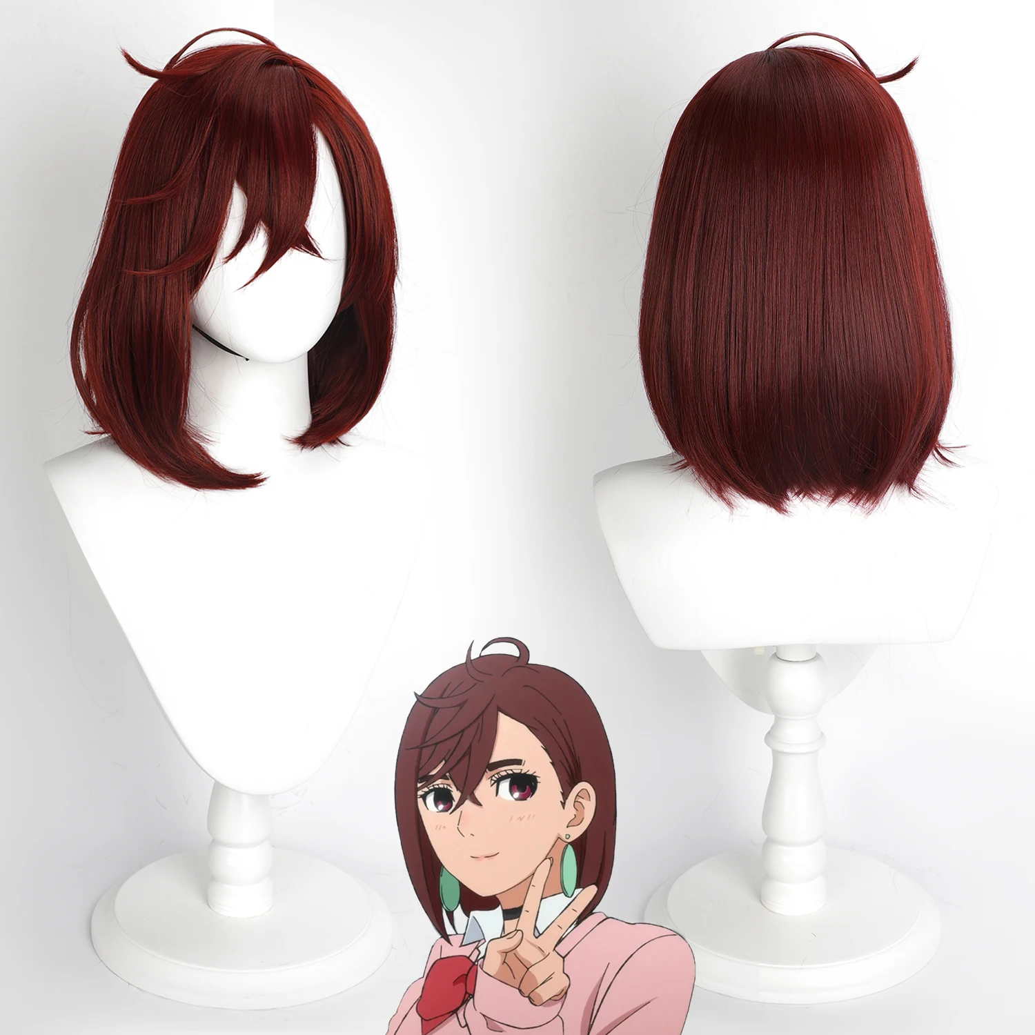 Cosplay Wig Dandadan Anime Wig Momo Ayase Brown Bob Anime Game Role-Play Wig Female Anime Synthetic Wig for Anime Game Cosplay
Cosplay Wig Dandadan Anime Wig Momo Ayase Brown Bob Anime Game Role-Play Wig Female Anime Synthetic Wig for Anime Game Cosplay
