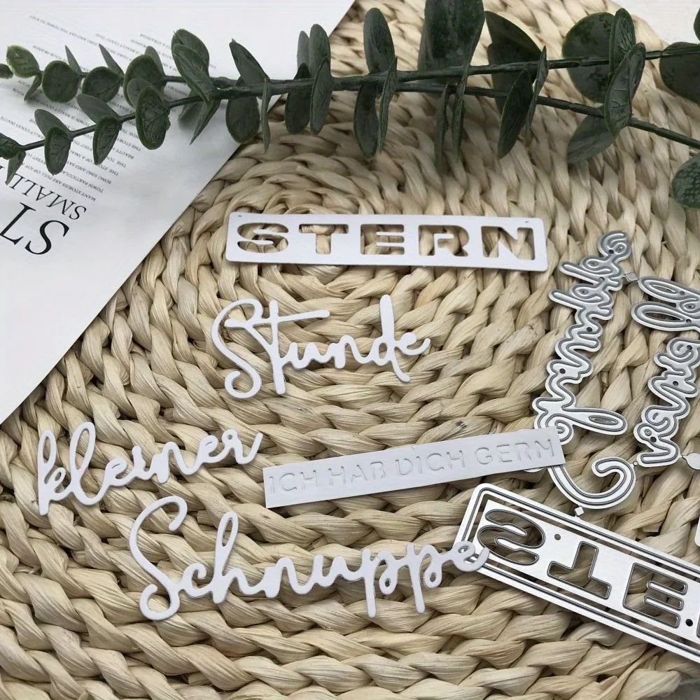 1pcs Creat Craft metal cutting dies cut die mold german letter words decoration Scrapbook paper craft punch stencils dies
1pcs Creat Craft metal cutting dies cut die mold german letter words decoration Scrapbook paper craft punch stencils dies