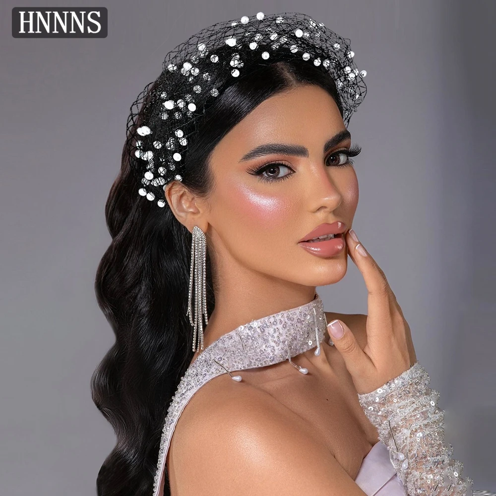 HNNNS Bridal Wedding Elegant Headbands Handmade Pearl Mesh Exquisite Ladies Banquet dancing Party Fashionable Veil YXA310
HNNNS Bridal Wedding Elegant Headbands Handmade Pearl Mesh Exquisite Ladies Banquet dancing Party Fashionable Veil YXA310
