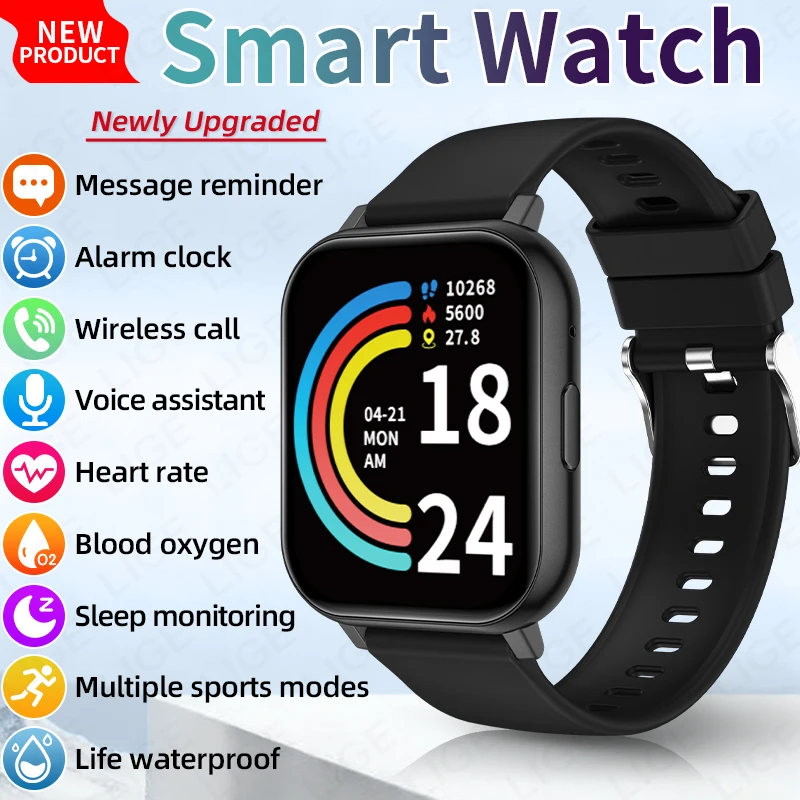 LIGE 1.83" HD Screen Health Monitor Smart Watch 2026 New Call Reminder Fitness Bluetooth Call Waterproof Smartwatch Men Women
LIGE 1.83" HD Screen Health Monitor Smart Watch 2026 New Call Reminder Fitness Bluetooth Call Waterproof Smartwatch Men Women