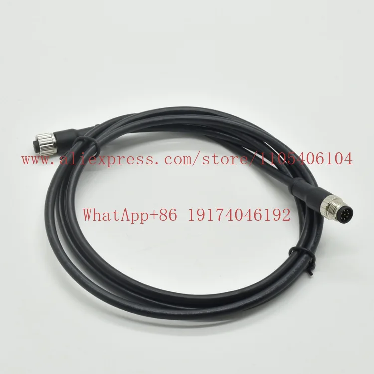 Connector, Automatic Waterproof Threaded Aviation Plug 8-Pin Molded Strip Wire 1m M12 Sensor
Connector, Automatic Waterproof Threaded Aviation Plug 8-Pin Molded Strip Wire 1m M12 Sensor