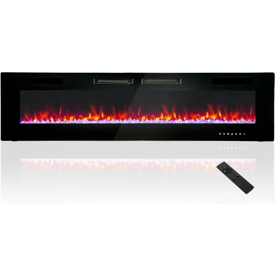 72-дюймовый электрический камин для гостиной и спальни, встраиваемый и настенный дизайн, с дистанционным управлением и сенсорным экраном
72-дюймовый электрический камин для гостиной и спальни, встраиваемый и настенный дизайн, с дистанционным управлением и сенсорным экраном