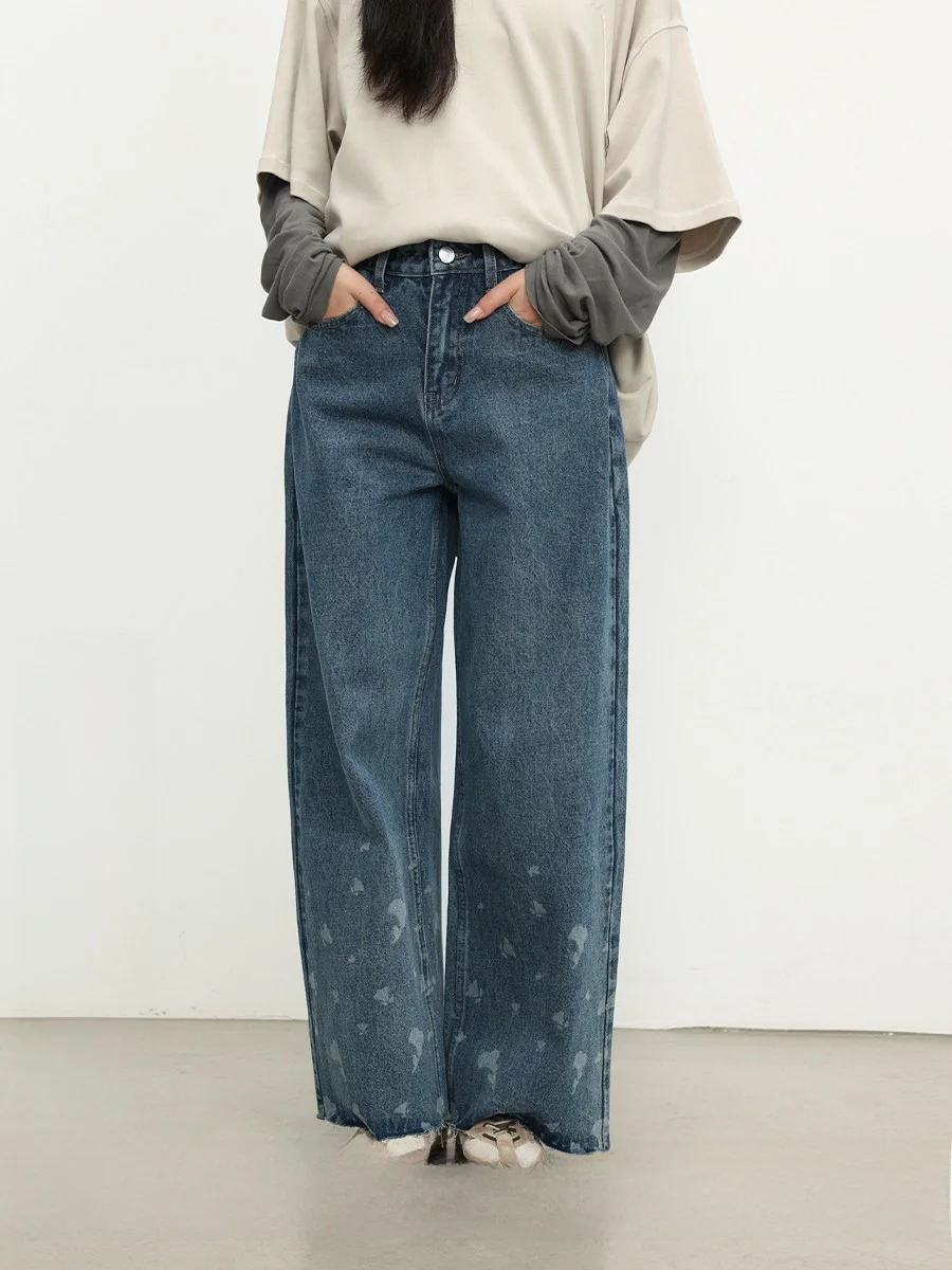 Loose Wide Leg Jeans Brand Foot Lily Casual Style Natural Waist Micro Stretch Comfortable Fit Ladies Jeans
Loose Wide Leg Jeans Brand Foot Lily Casual Style Natural Waist Micro Stretch Comfortable Fit Ladies Jeans
