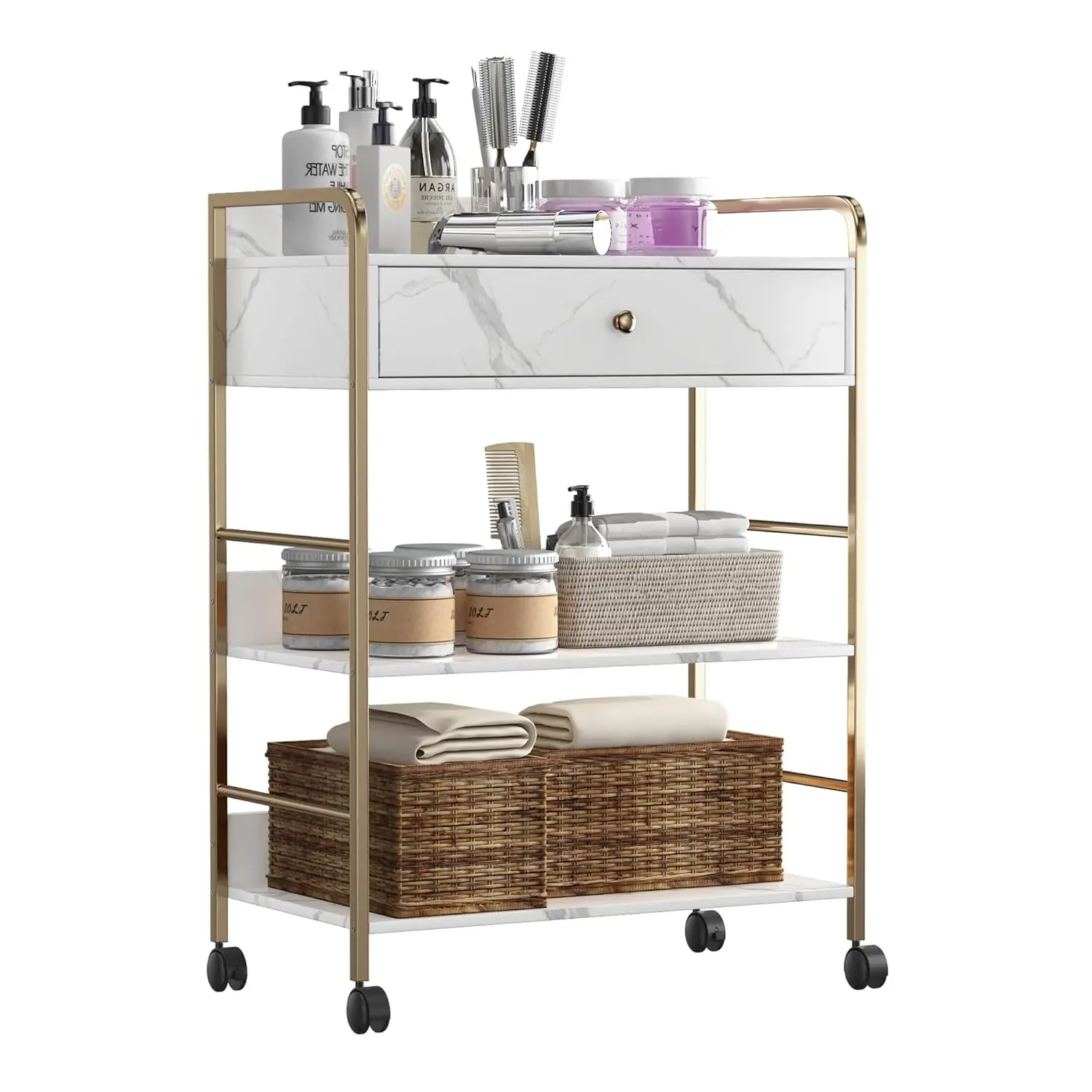 Salon Rolling Trolley with Lockable Wheels Barber Cart with Storage Drawer Mobile Hair Station Cabinet for Beauty, Customized
Salon Rolling Trolley with Lockable Wheels Barber Cart with Storage Drawer Mobile Hair Station Cabinet for Beauty, Customized