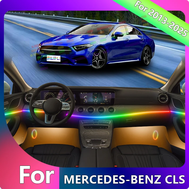 FILIPLI For The MERCEDES-BENZ CLS For 2015 Multi Color Car LED Ambient Lights Cyberpunk Car Interior Light By Bluetooth Control
FILIPLI For The MERCEDES-BENZ CLS For 2015 Multi Color Car LED Ambient Lights Cyberpunk Car Interior Light By Bluetooth Control