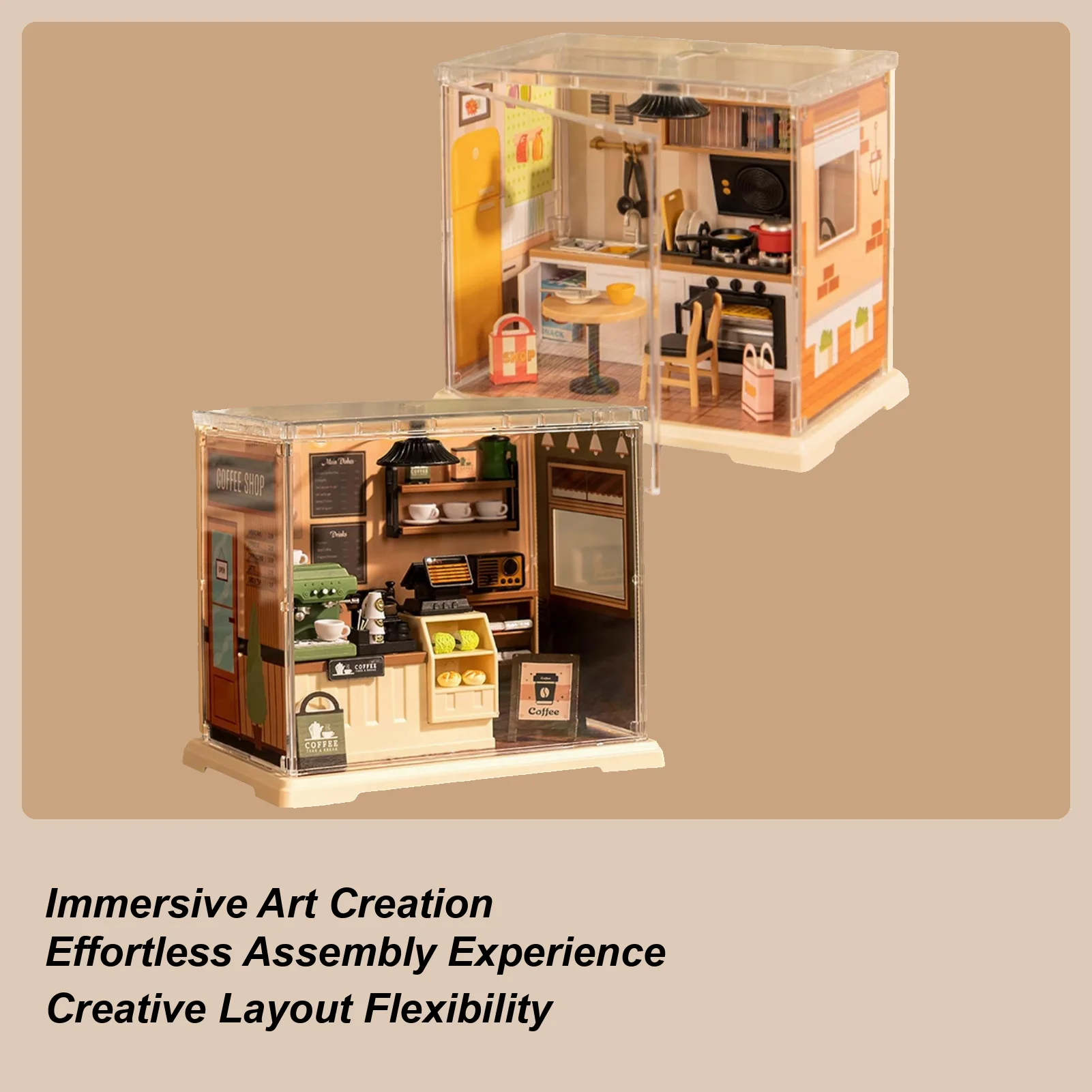 Миниатюрный комплект для дома, мини-домик, комплект для сборки модели, набор для изготовления для взрослых, книжная полка, стол, миниатюрная кофейня ручной работы
Миниатюрный комплект для дома, мини-домик, комплект для сборки модели, набор для изготовления для взрослых, книжная полка, стол, миниатюрная кофейня ручной работы
