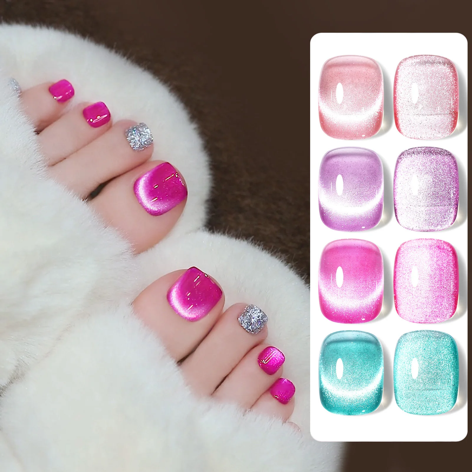BORN PRETTY 7ml Sea Fairy Cat Magnetic Gel Nail Polish Set Jelly Glass Crystal Glitter Soak Off UV Nail Art Manicure Kit Varnish
BORN PRETTY 7ml Sea Fairy Cat Magnetic Gel Nail Polish Set Jelly Glass Crystal Glitter Soak Off UV Nail Art Manicure Kit Varnish