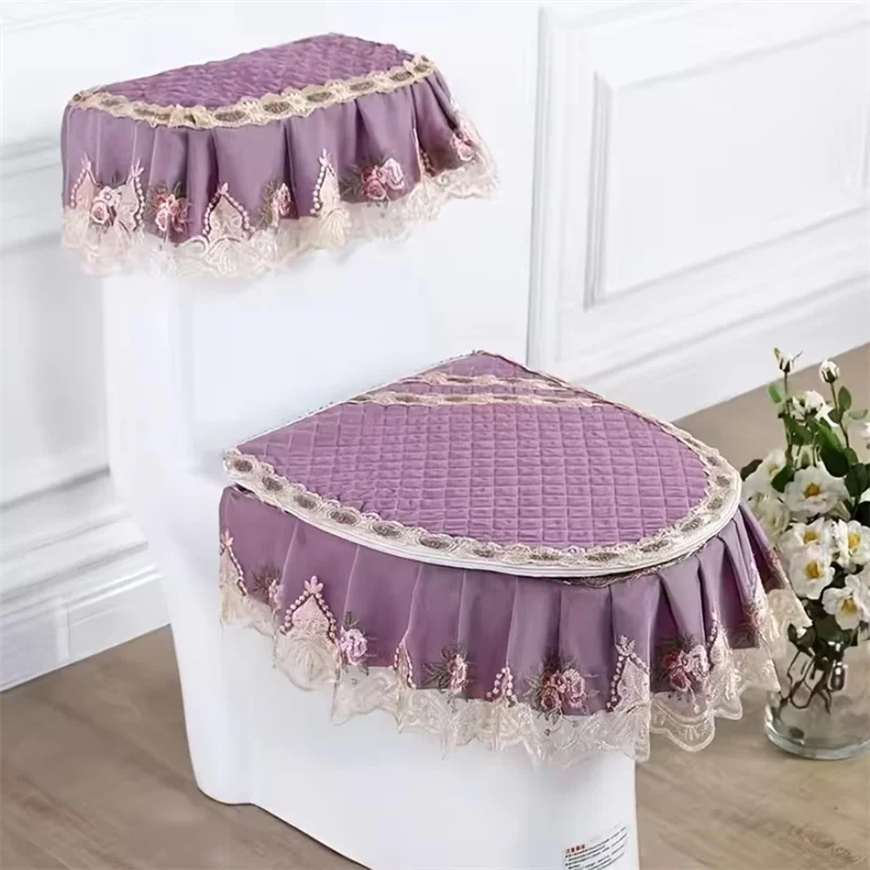 Vintage Court Style lLace Fabric Toilet Cushion 3 Pcs Zipper Type Home Toilet Seat Cover Four-season Universal Toilet Ring Cover
Vintage Court Style lLace Fabric Toilet Cushion 3 Pcs Zipper Type Home Toilet Seat Cover Four-season Universal Toilet Ring Cover