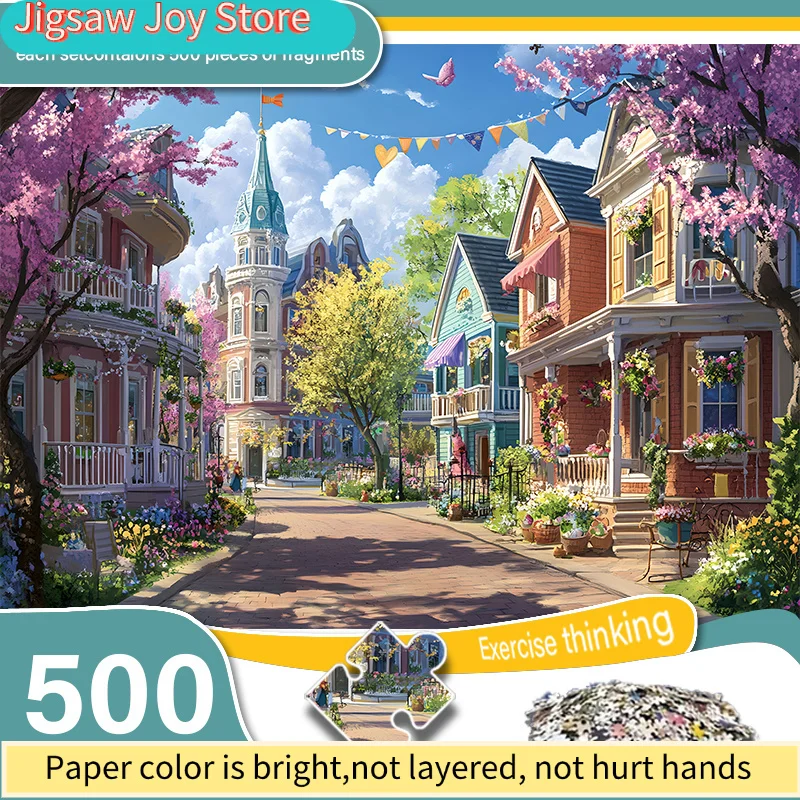 A Box of A Adult Mini Puzzles with House And Peach Blossom Designs - Scratch-Resistant, High-Difficulty, Suitable for Adults,
A Box of A Adult Mini Puzzles with House And Peach Blossom Designs - Scratch-Resistant, High-Difficulty, Suitable for Adults,