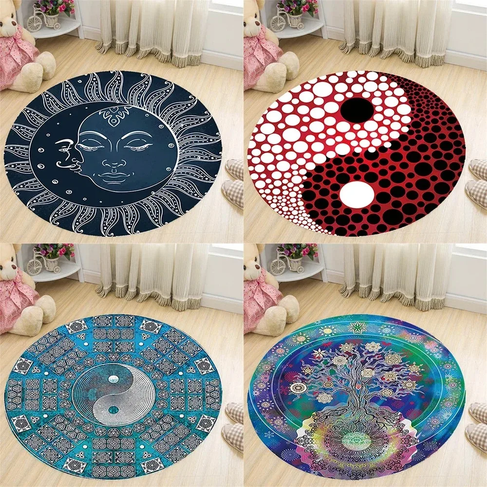 Dolphin Animal Landscape Yin Yang Print Round Carpet Home Living Room Sofa Bedroom Floor Decoration
Dolphin Animal Landscape Yin Yang Print Round Carpet Home Living Room Sofa Bedroom Floor Decoration
