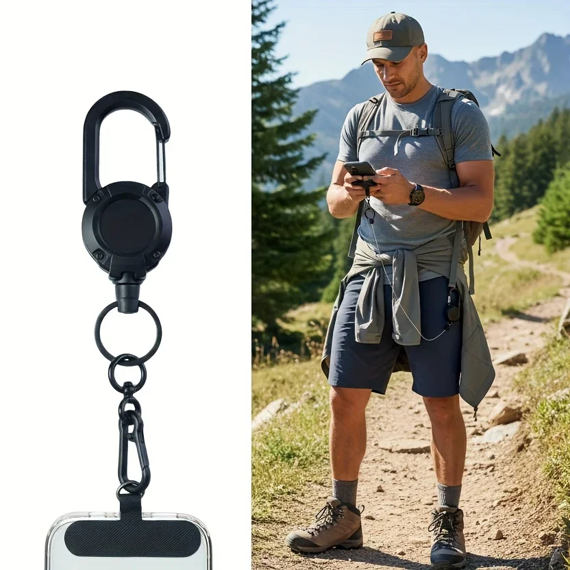 1Pc Retractable Phone Lanyard, Heavy-Duty Buckle, ID Clip & Fastener, Versatile Wrist Strap for Daily Use
1Pc Retractable Phone Lanyard, Heavy-Duty Buckle, ID Clip & Fastener, Versatile Wrist Strap for Daily Use