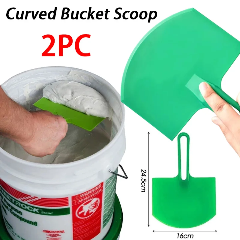 2PCS Curved Bucket Scoop Putty Knife Spackle Paint Drywall Finishing Plaster Scraping Decals Patch Construction Tools New
2PCS Curved Bucket Scoop Putty Knife Spackle Paint Drywall Finishing Plaster Scraping Decals Patch Construction Tools New