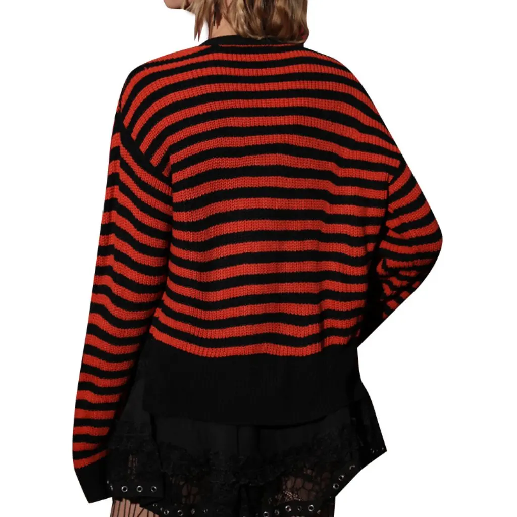 Women's Casual Long Sleeve Halloween Sweater V-Neck Knit Cardigan Pumpkin Color Striped Exclusive
Women's Casual Long Sleeve Halloween Sweater V-Neck Knit Cardigan Pumpkin Color Striped Exclusive
