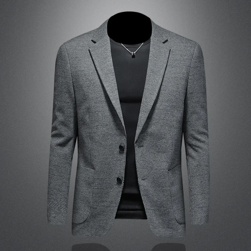 Sli Busin Casual Men's Suit Jaet Korean Faion No Ironing Slim Fit Polyester Viscose Blend Long Sve Four Button
Sli Busin Casual Men's Suit Jaet Korean Faion No Ironing Slim Fit Polyester Viscose Blend Long Sve Four Button