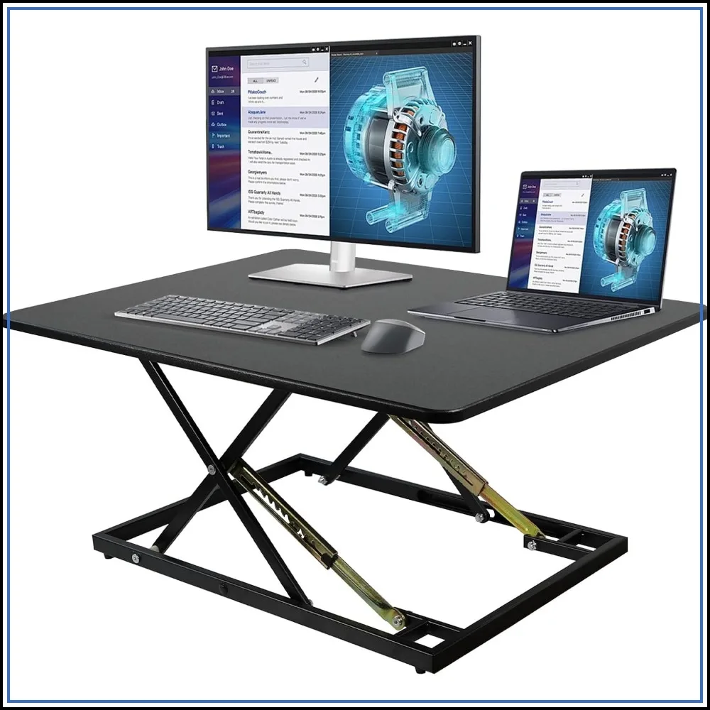 32in Desk Riser for Standing or Sitting, Large Standing Desk Converter, Height Adjustable Sit Stand Desk Converter, Fully Assembled Monitor Laptop Riser Workstation for Home Office
32in Desk Riser for Standing or Sitting, Large Standing Desk Converter, Height Adjustable Sit Stand Desk Converter, Fully Assembled Monitor Laptop Riser Workstation for Home Office